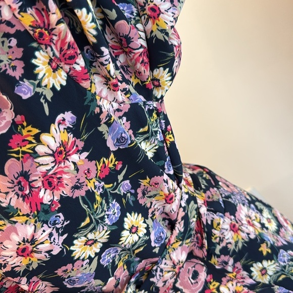 NWOT Bobeau Floral Print Maxi Wrap Dress - Picture 5 of 10